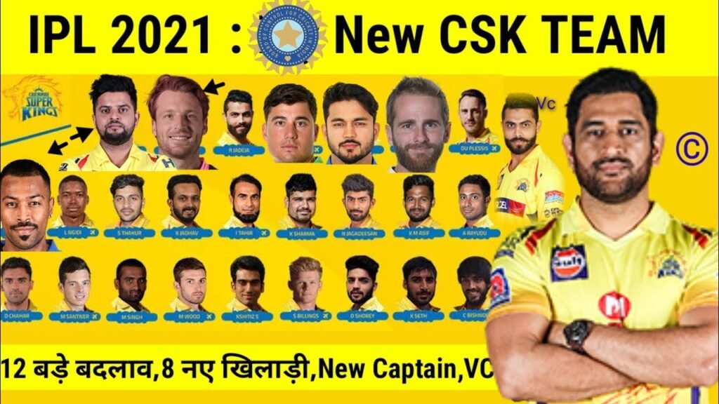 IPL 2021 – Chennai Super Kings Complete Squad