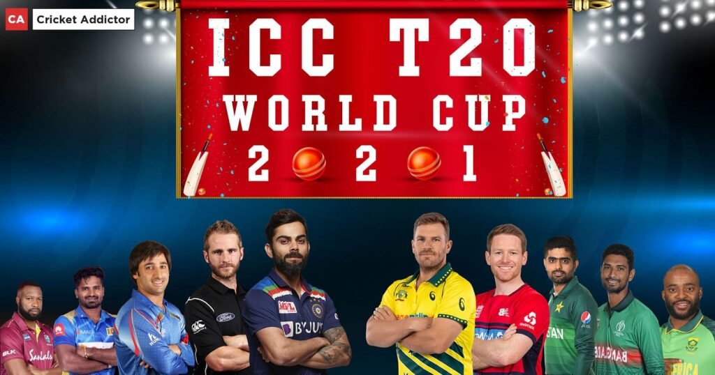 Complete Squad of all teams for ICC World Cup 2021, Groups, Group Wise matches Details & Results, Team Wise Matches Details of ICC Men’s T20 World Cup 2021