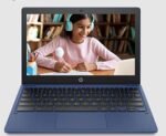 HP Chromebook 11a, MediaTek MT8183 Processor 11.6 inch(29.5 cm) Thin and Light Touchscreen Laptop (4 GB RAM/64 GB eMMC/ Chrome OS /Fast Charge/Google Assistant/Indigo Blue/1.07Kg), na0002MU